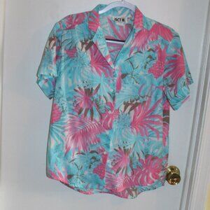 Vintage Juniors ACT III Woven Floral Shirt